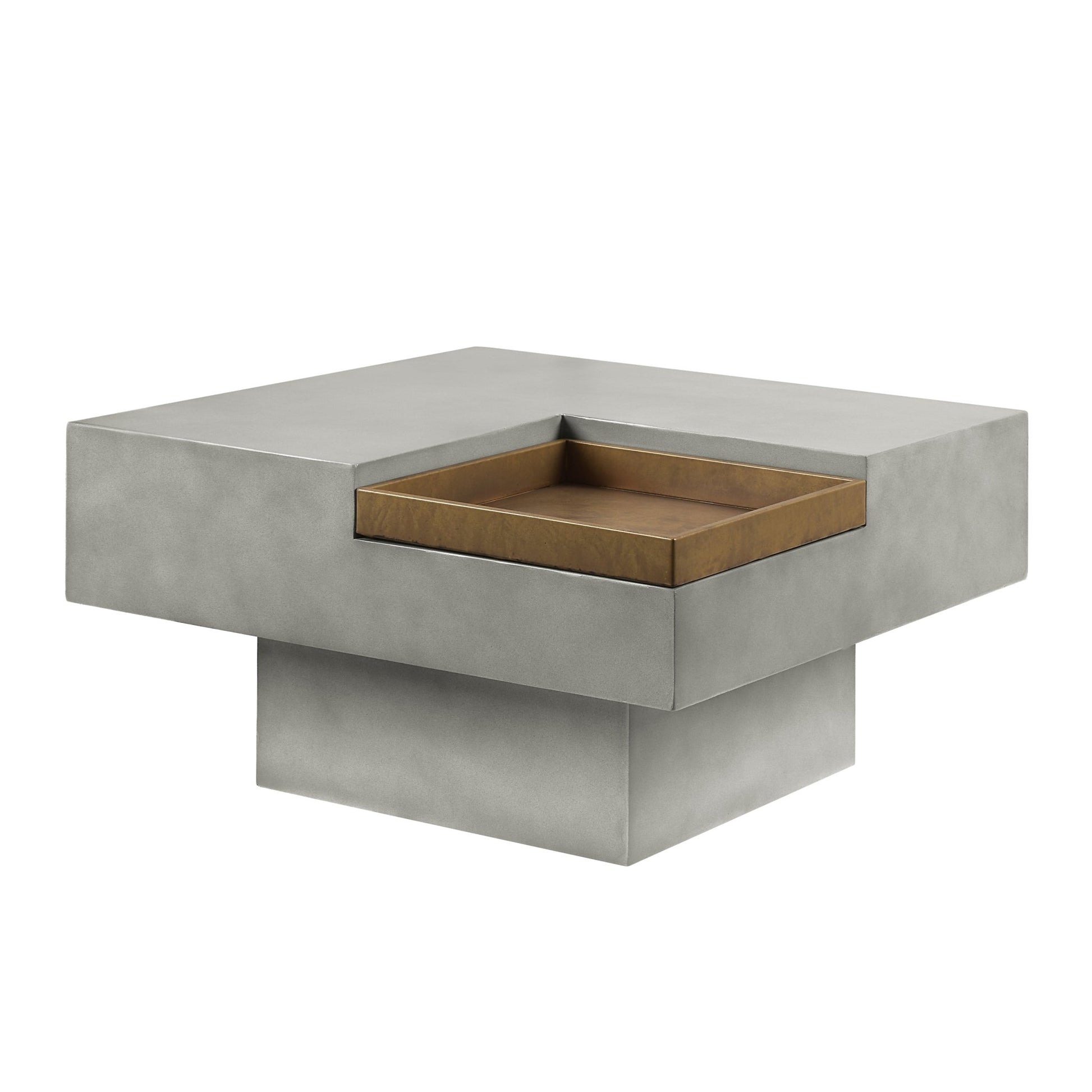 ACME Kailano Coffee Table, Weathered Gray Finish LV01928 - Groovy Boardz