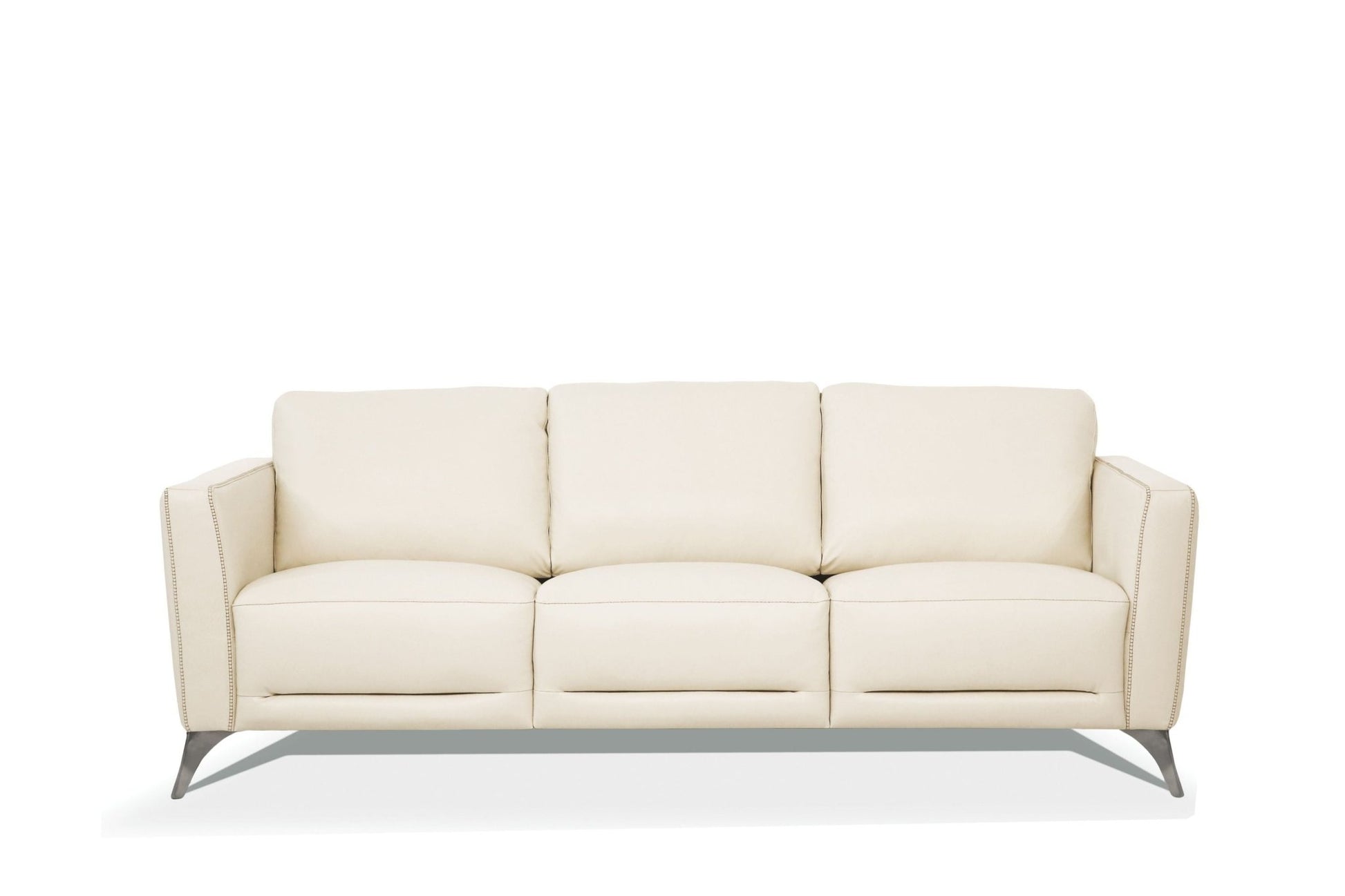 ACME Malaga Sofa, Cream Leather 55005 - Groovy Boardz