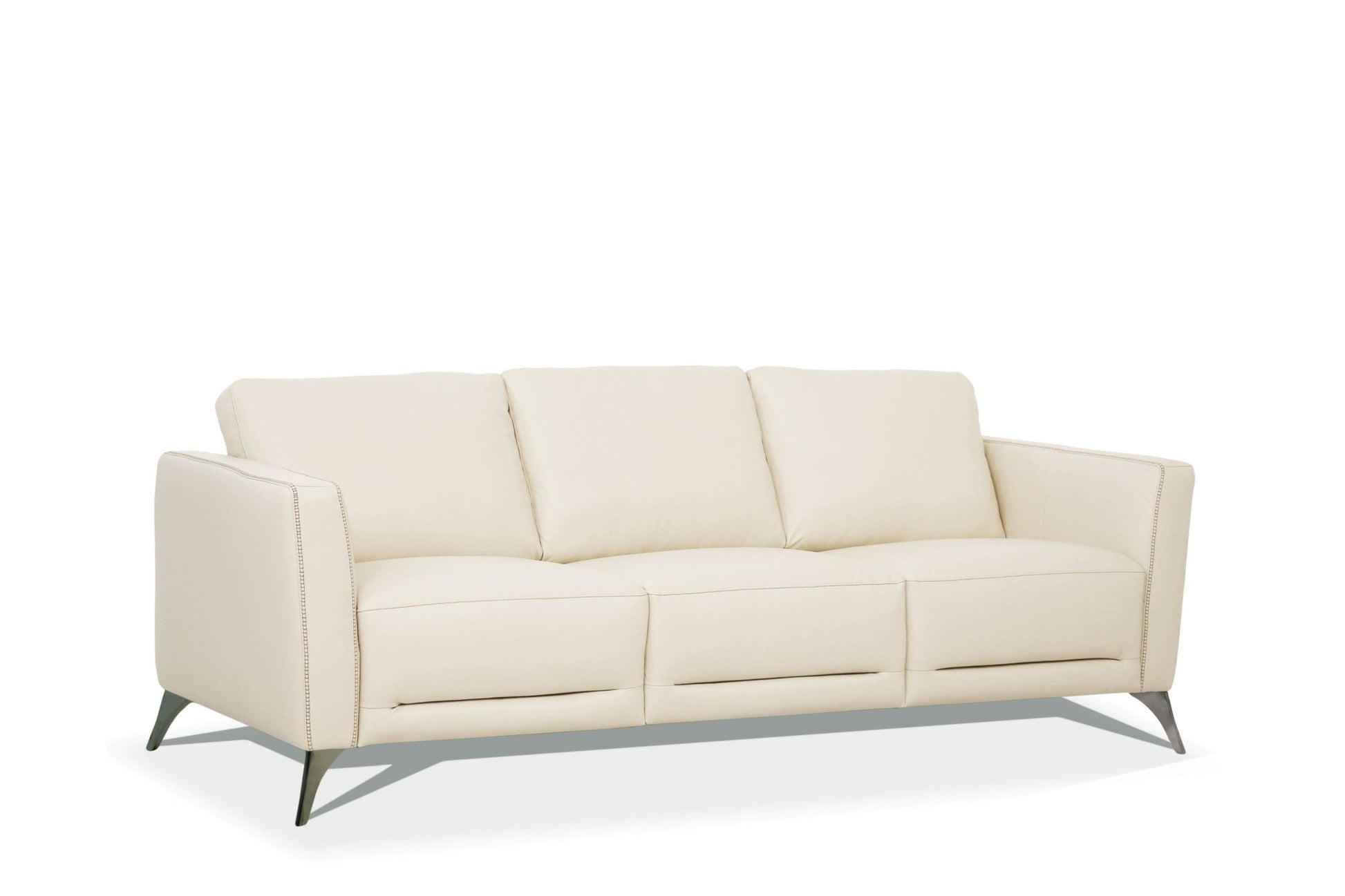 ACME Malaga Sofa, Cream Leather 55005 - Groovy Boardz