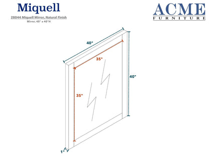 ACME Miquell Mirror, Natural 28044 - Groovy Boardz