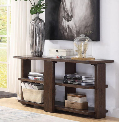 ACME Niamey Sofa Table, Walnut 84853 - Groovy Boardz