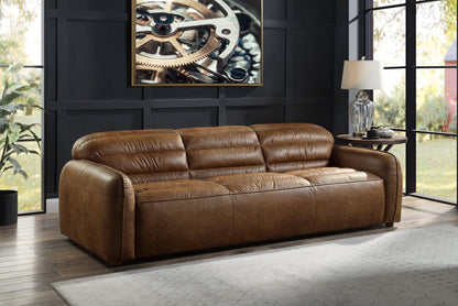 ACME Rafer Sofa, Cocoa Top Grain Leather LV01020 - Groovy Boardz