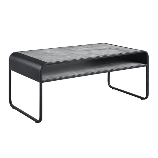 ACME Raziela Coffee Table, Concrete Gray & Black Finish LV01145 - Groovy Boardz