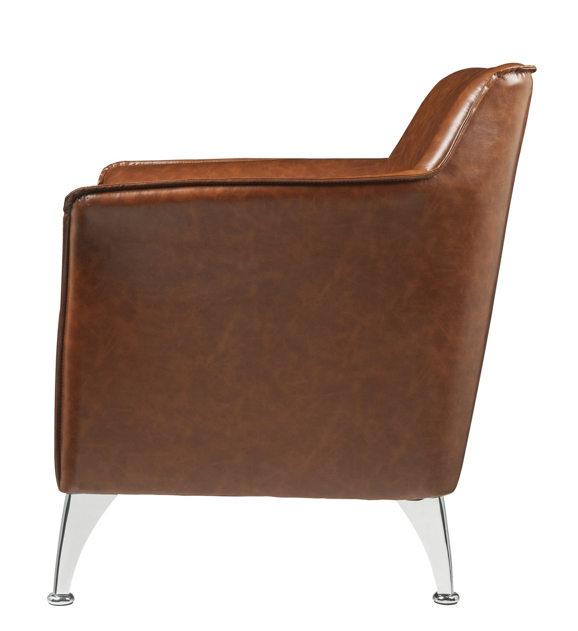 ACME Teague Accent Chair in Brown PU 59521 - Groovy Boardz