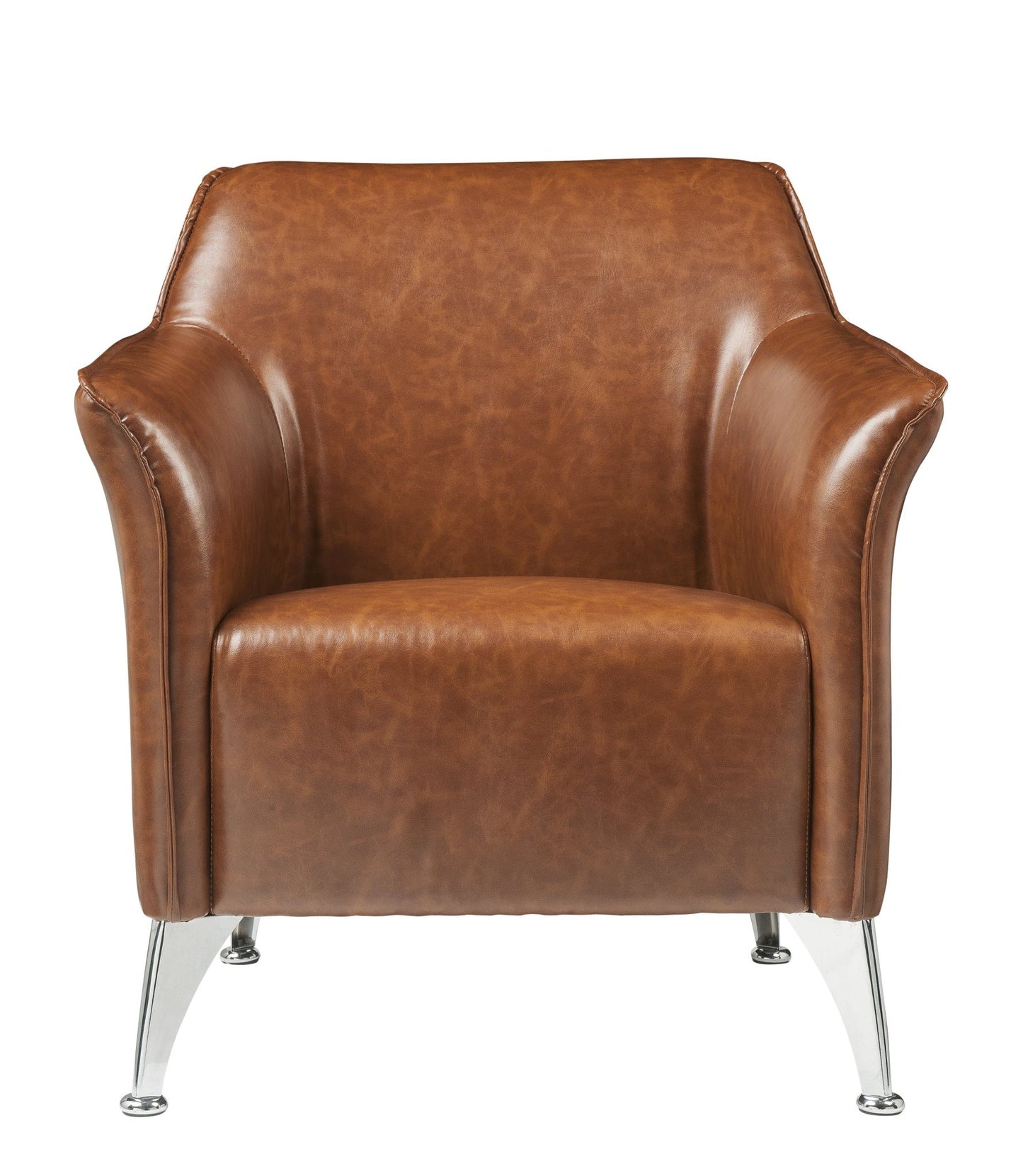 ACME Teague Accent Chair in Brown PU 59521 - Groovy Boardz