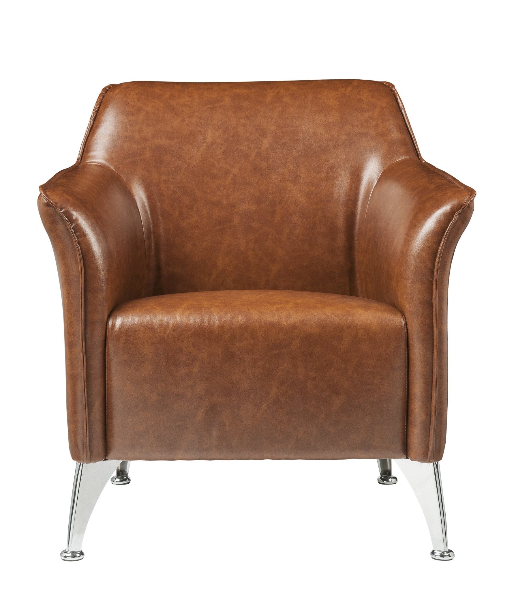 ACME Teague Accent Chair in Brown PU 59521 - Groovy Boardz