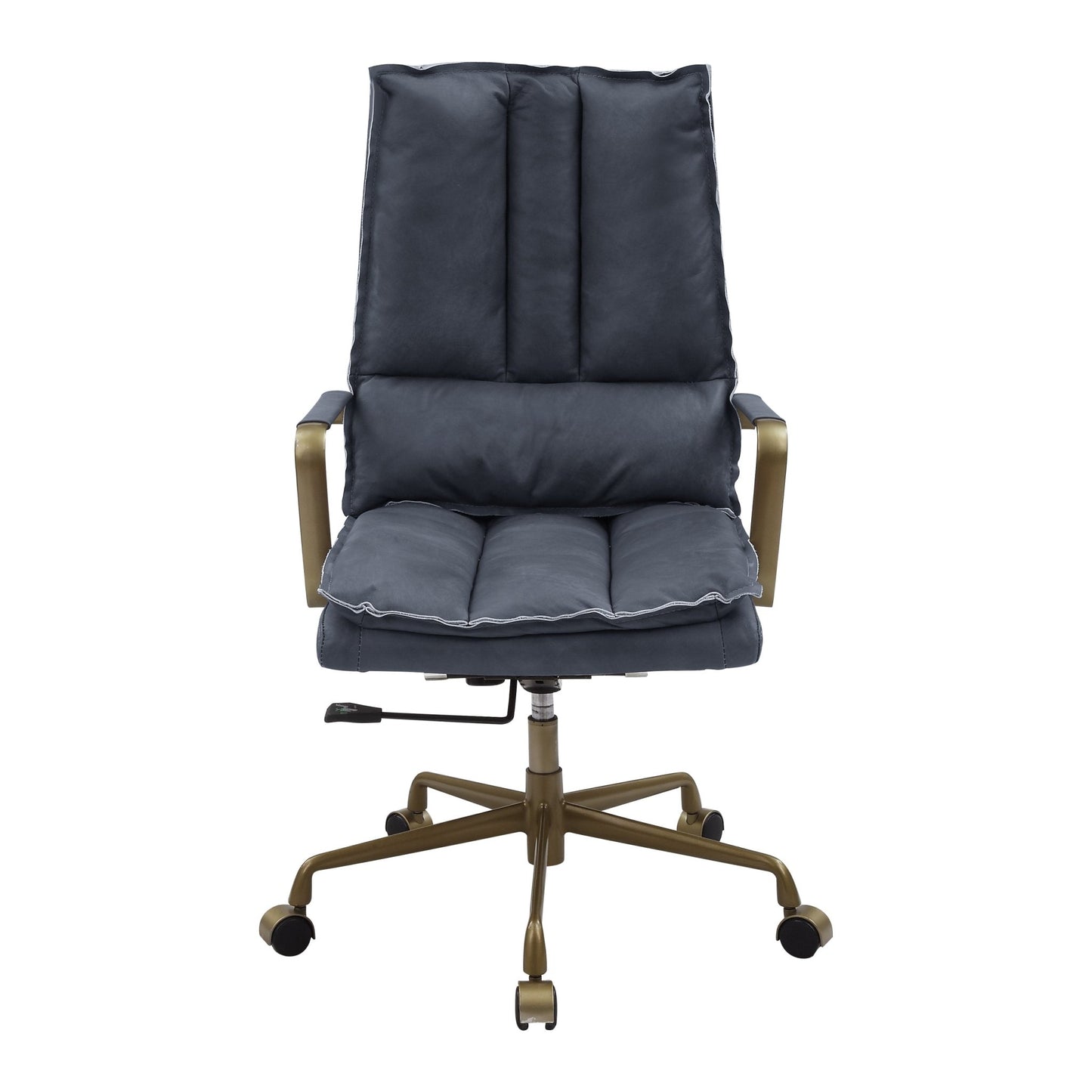 ACME Tinzud Office Chair, Gray Leather 93165 - Groovy Boardz