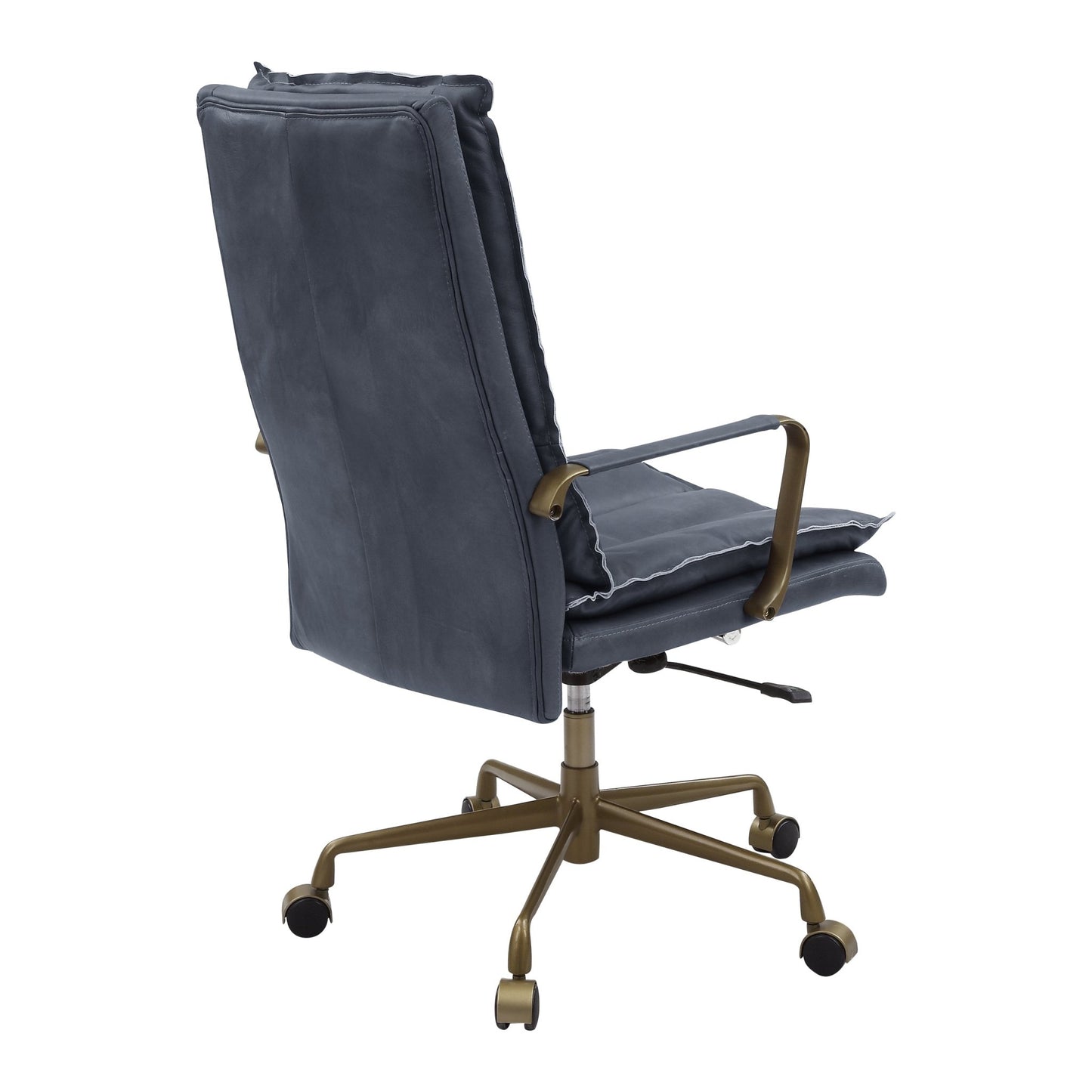 ACME Tinzud Office Chair, Gray Leather 93165 - Groovy Boardz