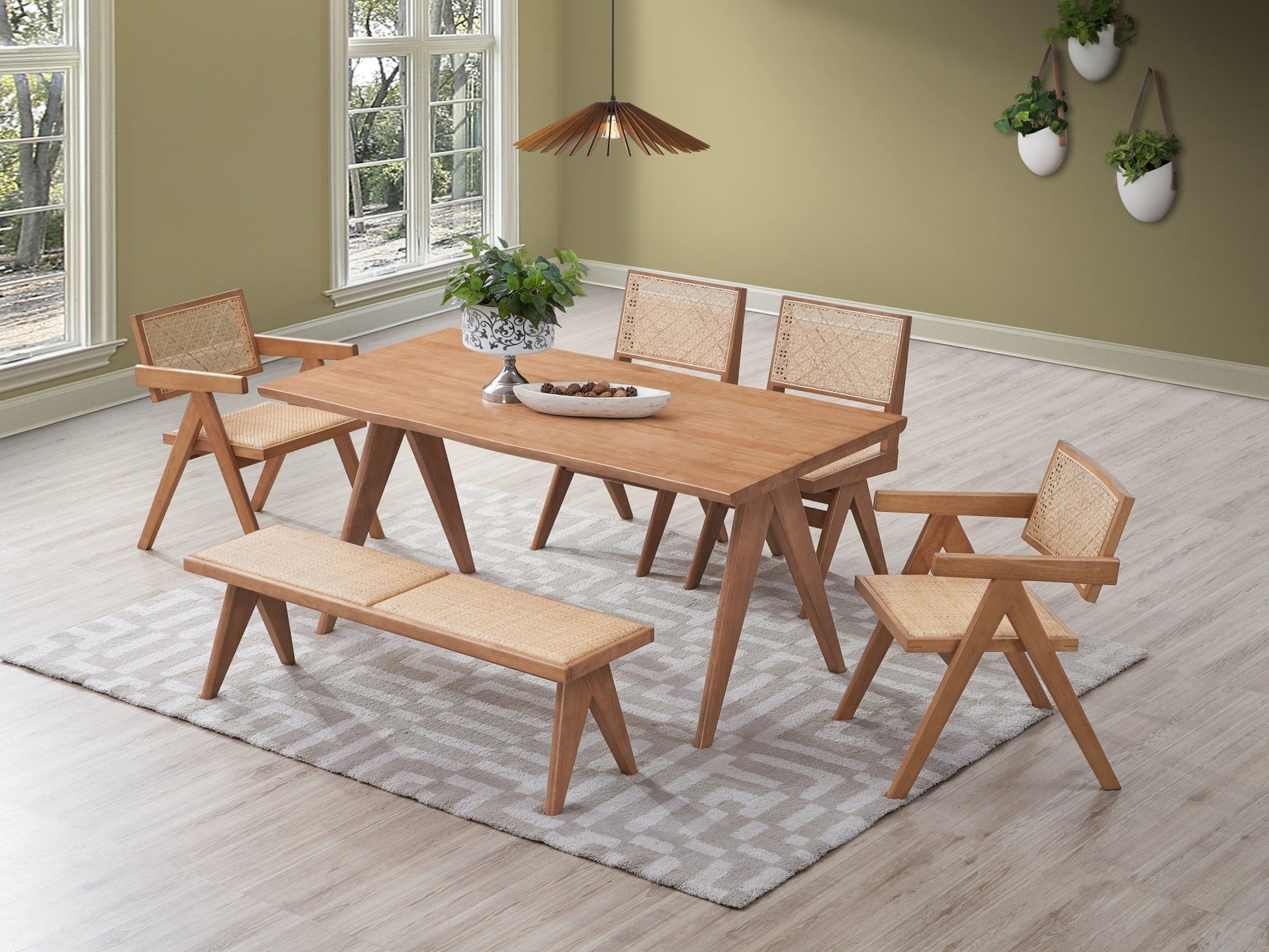 ACME Velentina Dining Table, Natural Finish DN02371 - Groovy Boardz