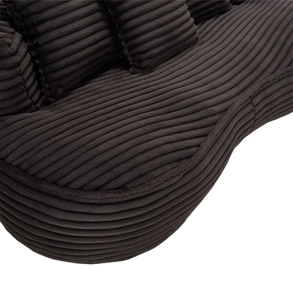 COOLMORE Bean Bag sofa Lazy Sofa Durable Comfort Lounger High Back Bean Bag Chair Couch for Adults and Kids, Indoor & Outdoor, Accent Floor Soft Lounge Chair (Black)