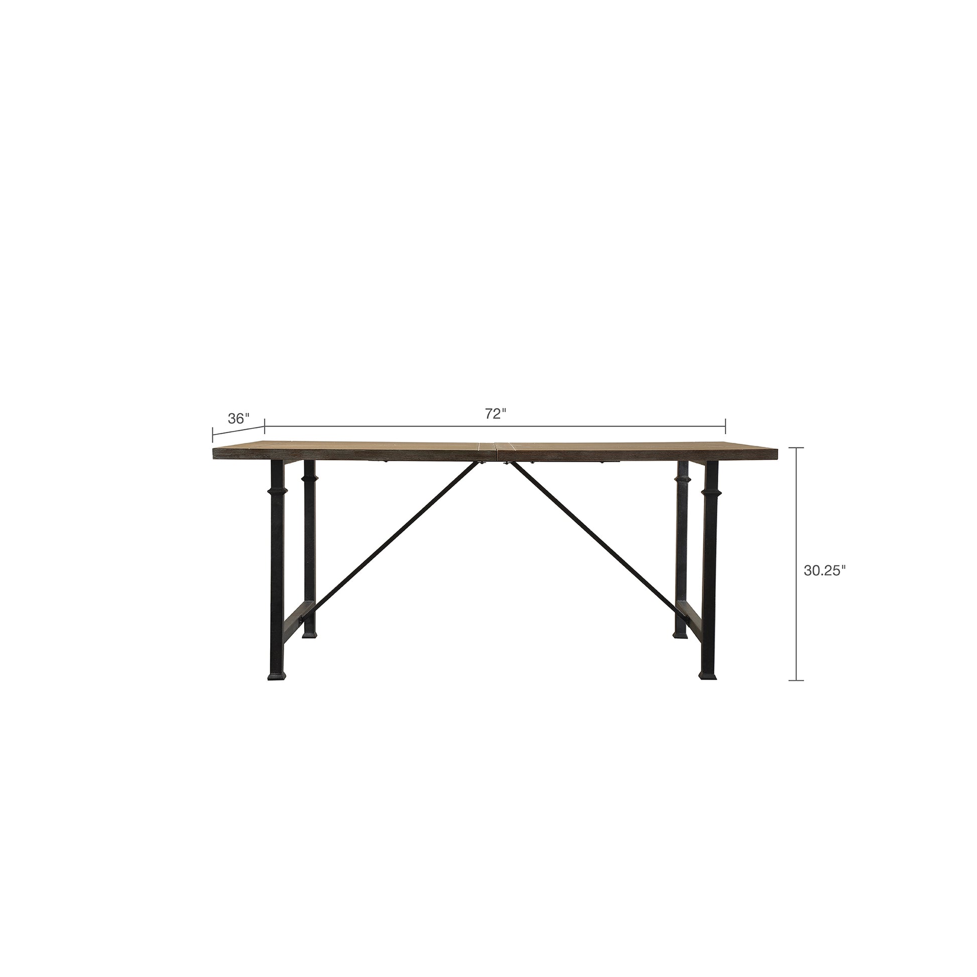 Dining Table with Metal Legs