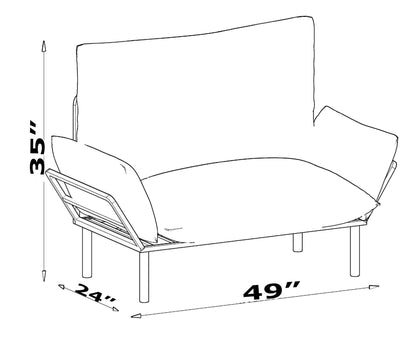 Ada Love seat, Brown - Groovy Boardz