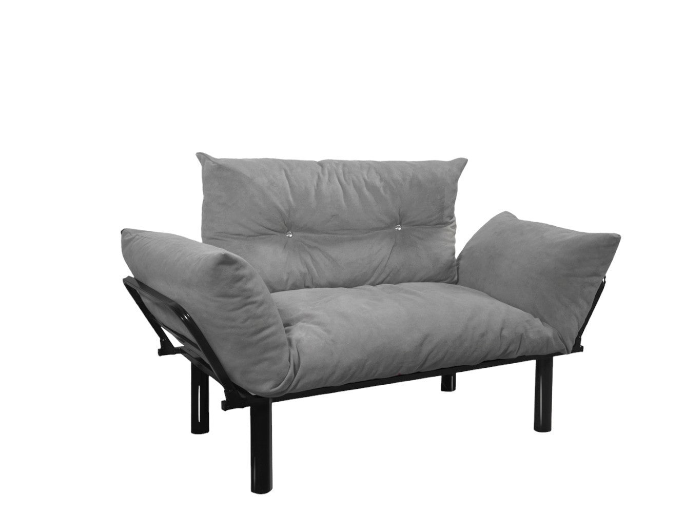 Ada Love seat, Grey - Groovy Boardz