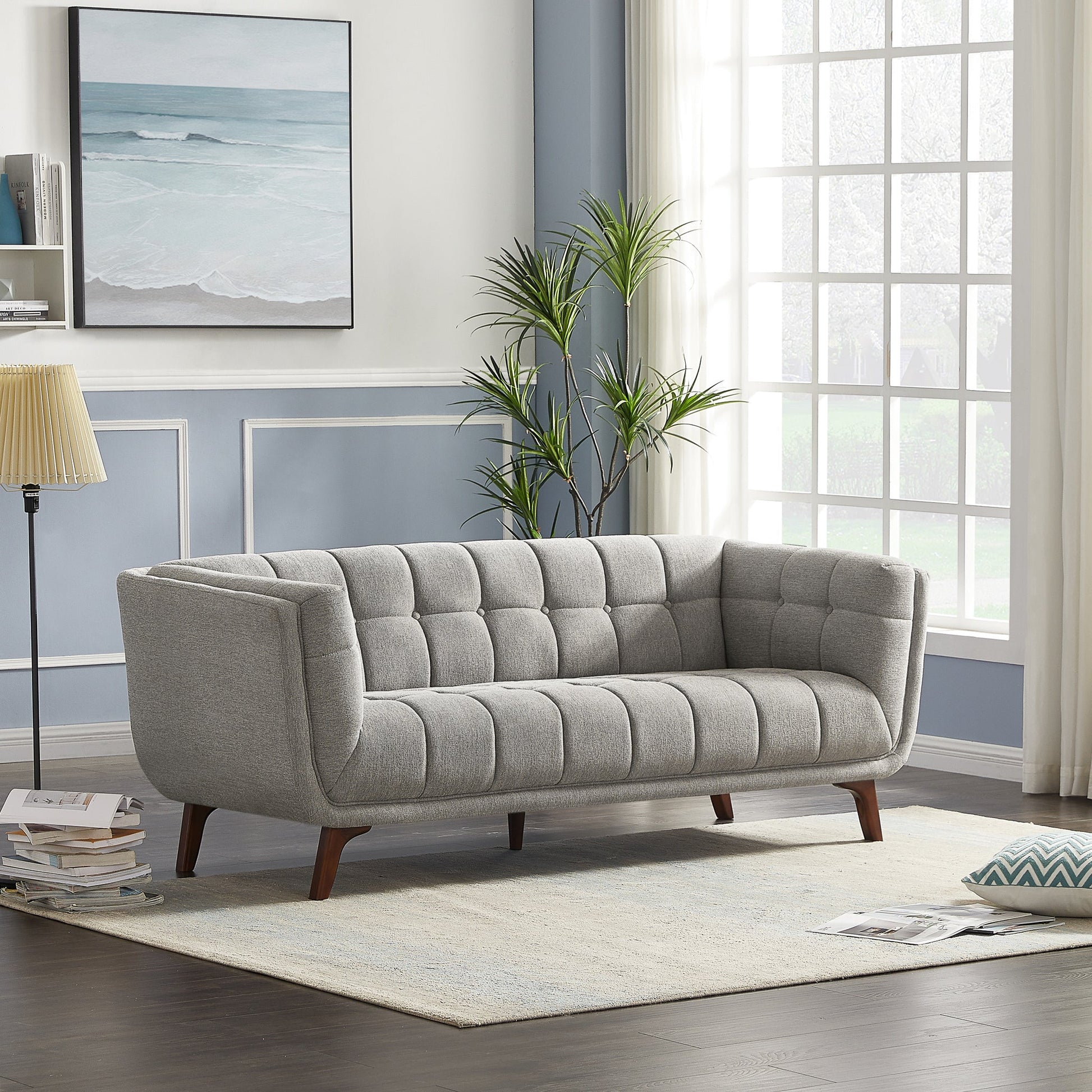 Addison Mid Century Modern Tufted Sofa - Groovy Boardz