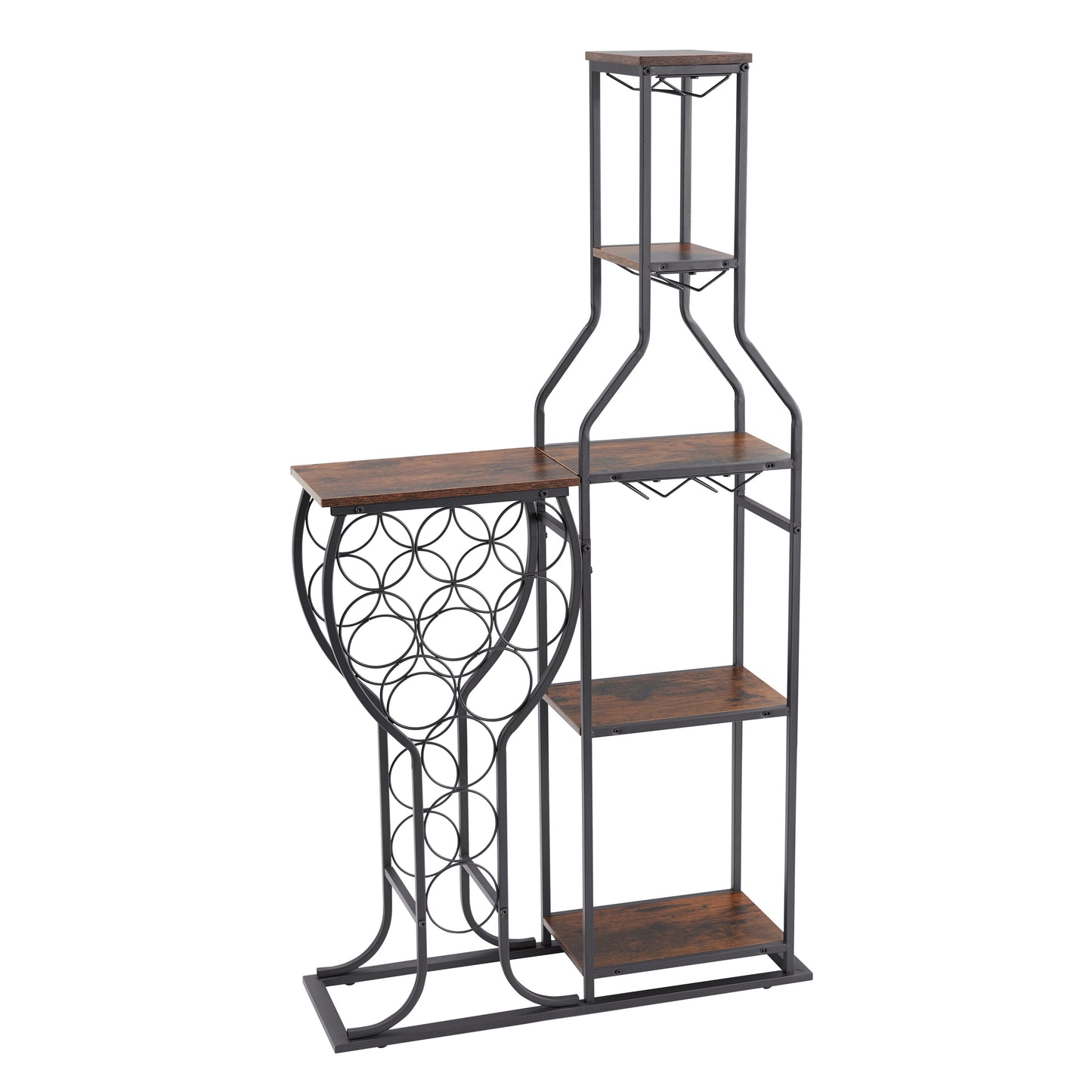 Wayman Wine Bottle Wine Bakers Rack