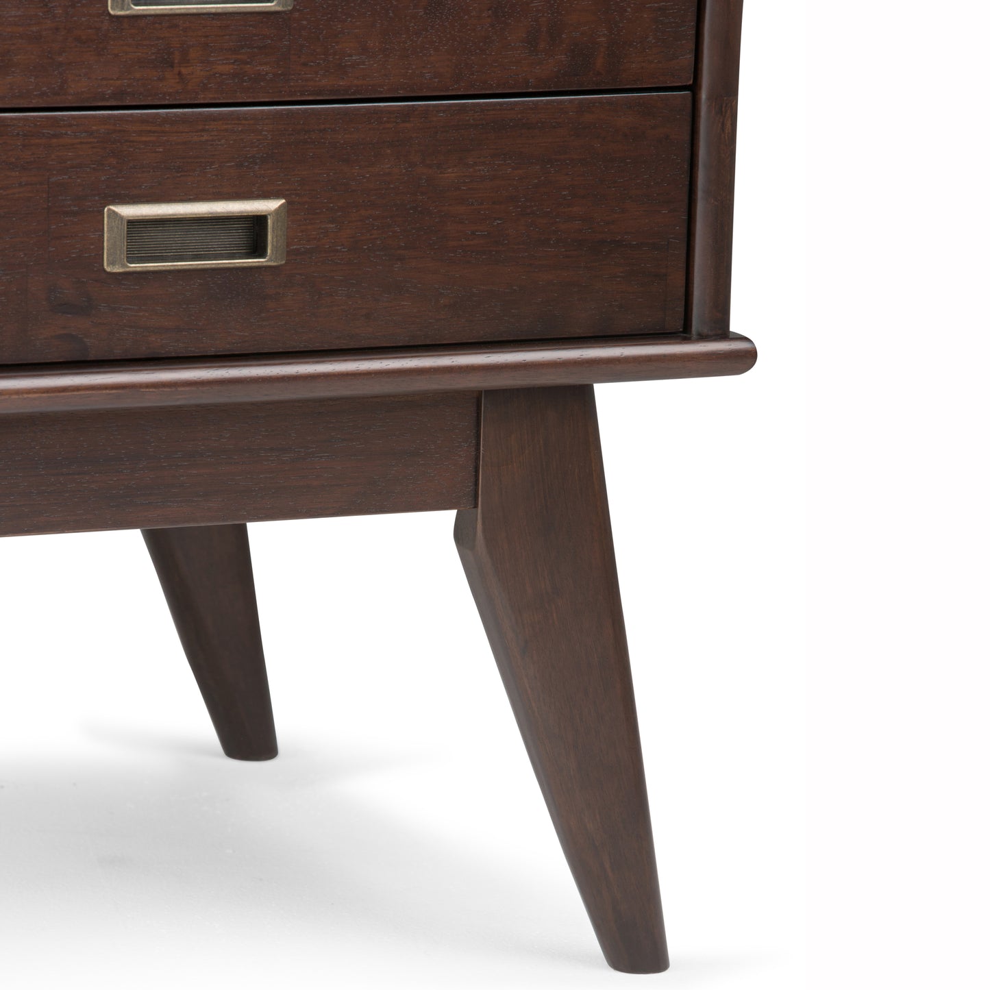 Draper - Mid Century Side Table - Medium Auburn Brown