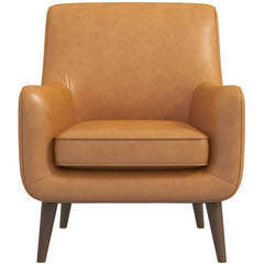 Alex Tan Leather Lounge Chair - Groovy Boardz