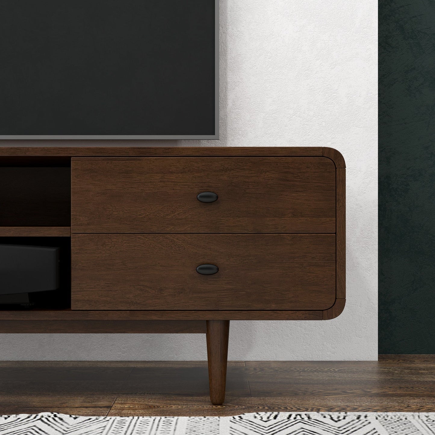 Alexa Mid Century Modern Style TV Stand - Groovy Boardz