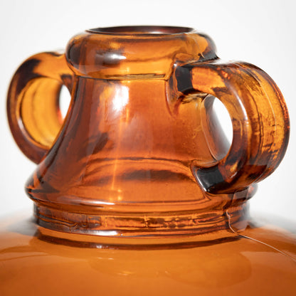 Amber Glass Jug Vase - Groovy Boardz