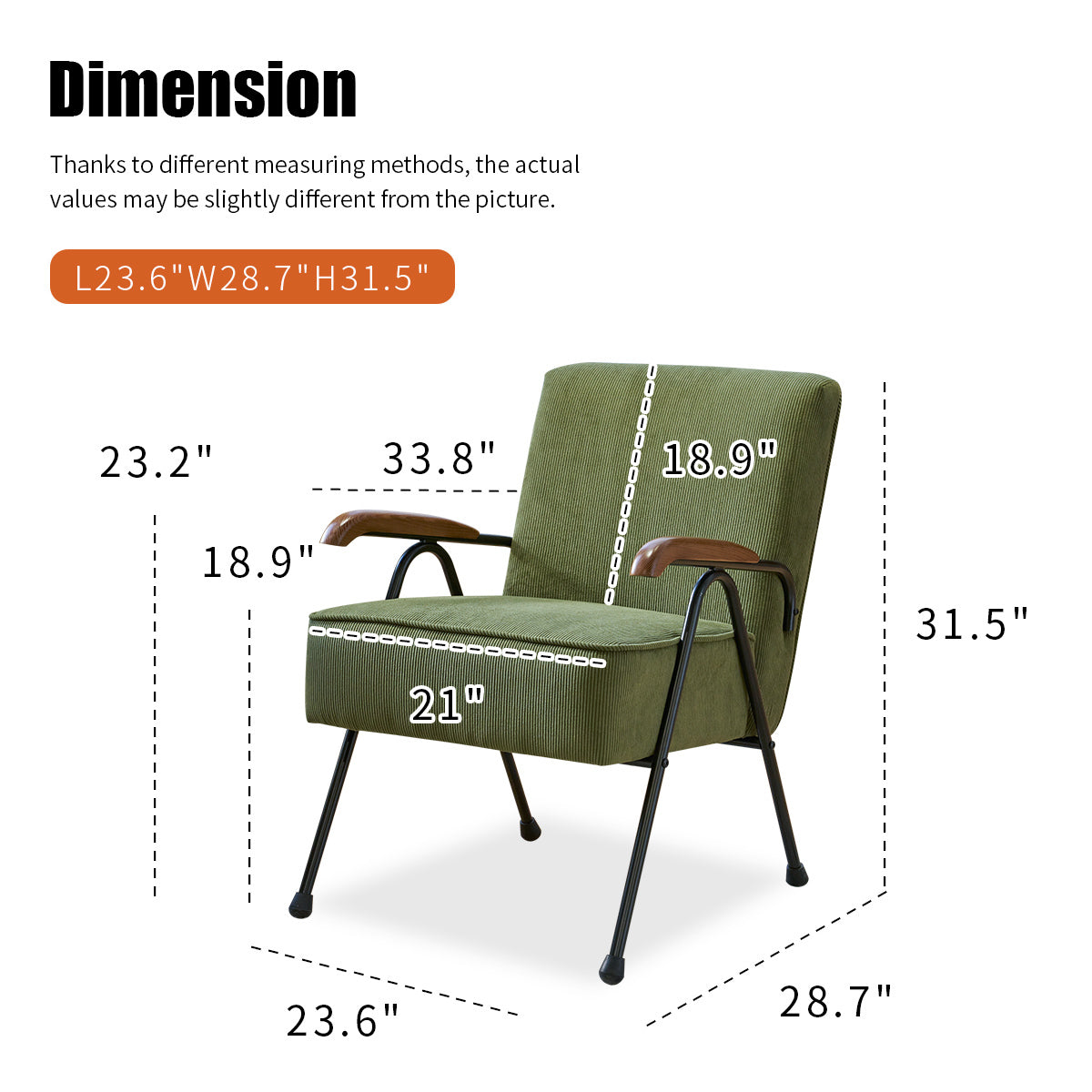 Pattern Colorful Fabric Armchair, Modern Accent Chair High Back, Living Room Chairs with Metal Legs and Soft Padded, Sofa Chairs for Home Office,Bedroom,Dining Room