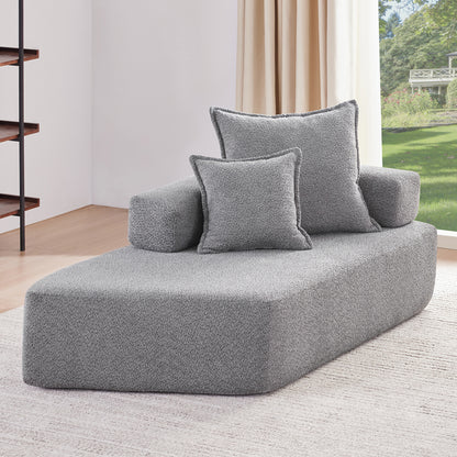 Special-shaped Frame for Oversized Modular U Shaped Sectional Sofa,Luxury Boucle Floor Couch Set,Convertible Sleeper Couch,Spacious Foam-Filled Sofa Bed for Living Room