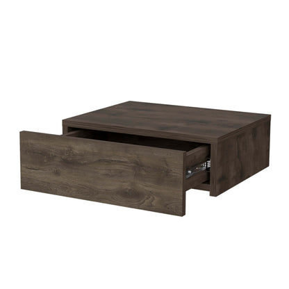 Wesley Dark Brown Wall-Mounted Floating Nightstand