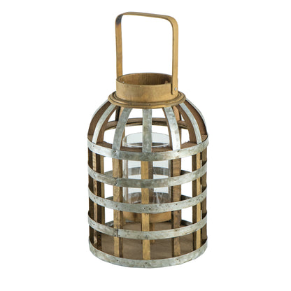 Decorative Lantern with Handle, Wooden Lantern for Indoor Outdoor, Home Garden Wedding