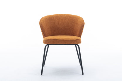 Retro Minimalist Modern Boucle Fabric Dining Chairs