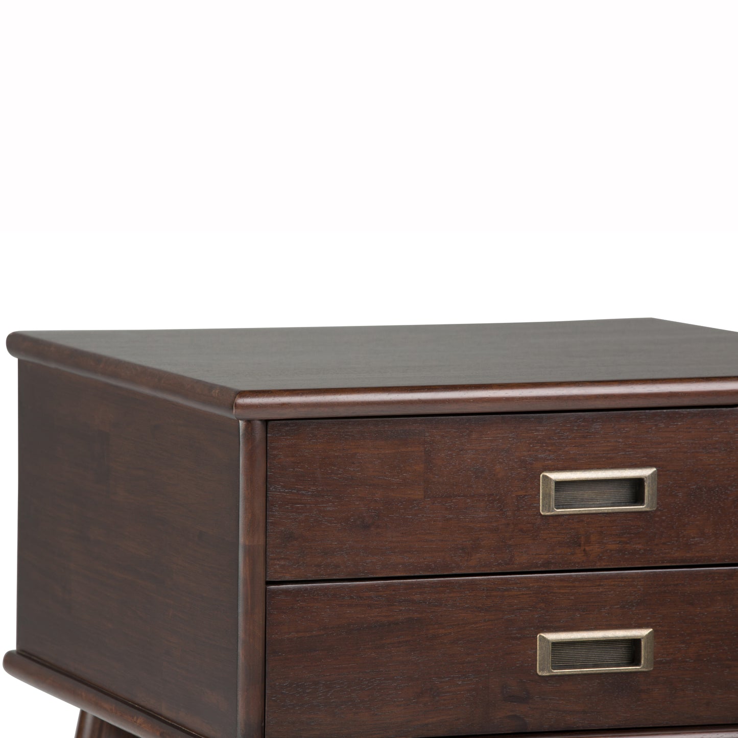 Draper - Mid Century Side Table - Medium Auburn Brown