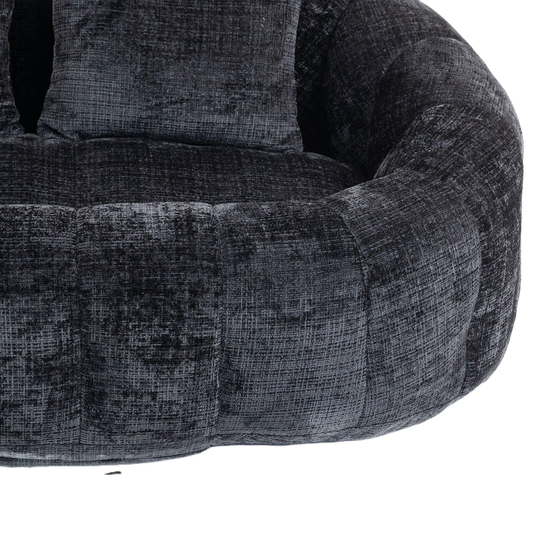 COOLMORE Bean Bag sofa Lazy Sofa Durable Comfort Lounger High Back Bean Bag Chair Couch for Adults and Kids, Indoor & Outdoor, Accent Floor Soft Lounge Chair  (Black chenille)