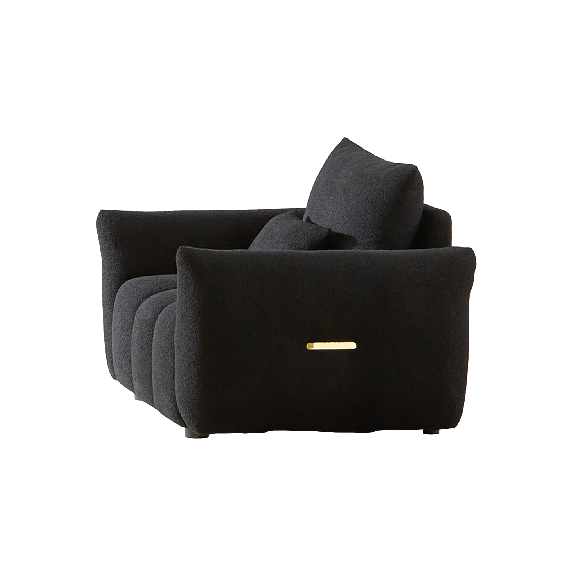 MH39.7'' Teddy Fabric Sofa, Modern Lounge Chair for Apartment, Office, Living Room and Bedroom