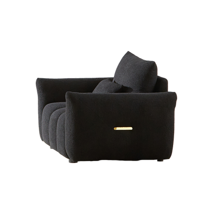 MH39.7'' Teddy Fabric Sofa, Modern Lounge Chair for Apartment, Office, Living Room and Bedroom