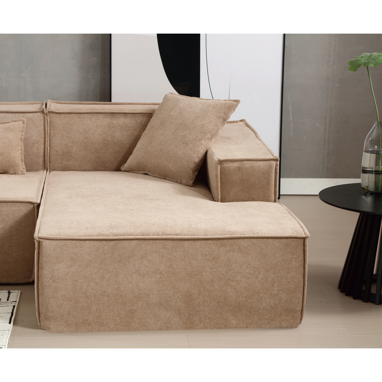 Modular Cloud Sofa Sectional, Free Combination, L-shaped