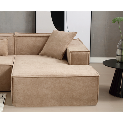 Modular Cloud Sofa Sectional, Free Combination, L-shaped