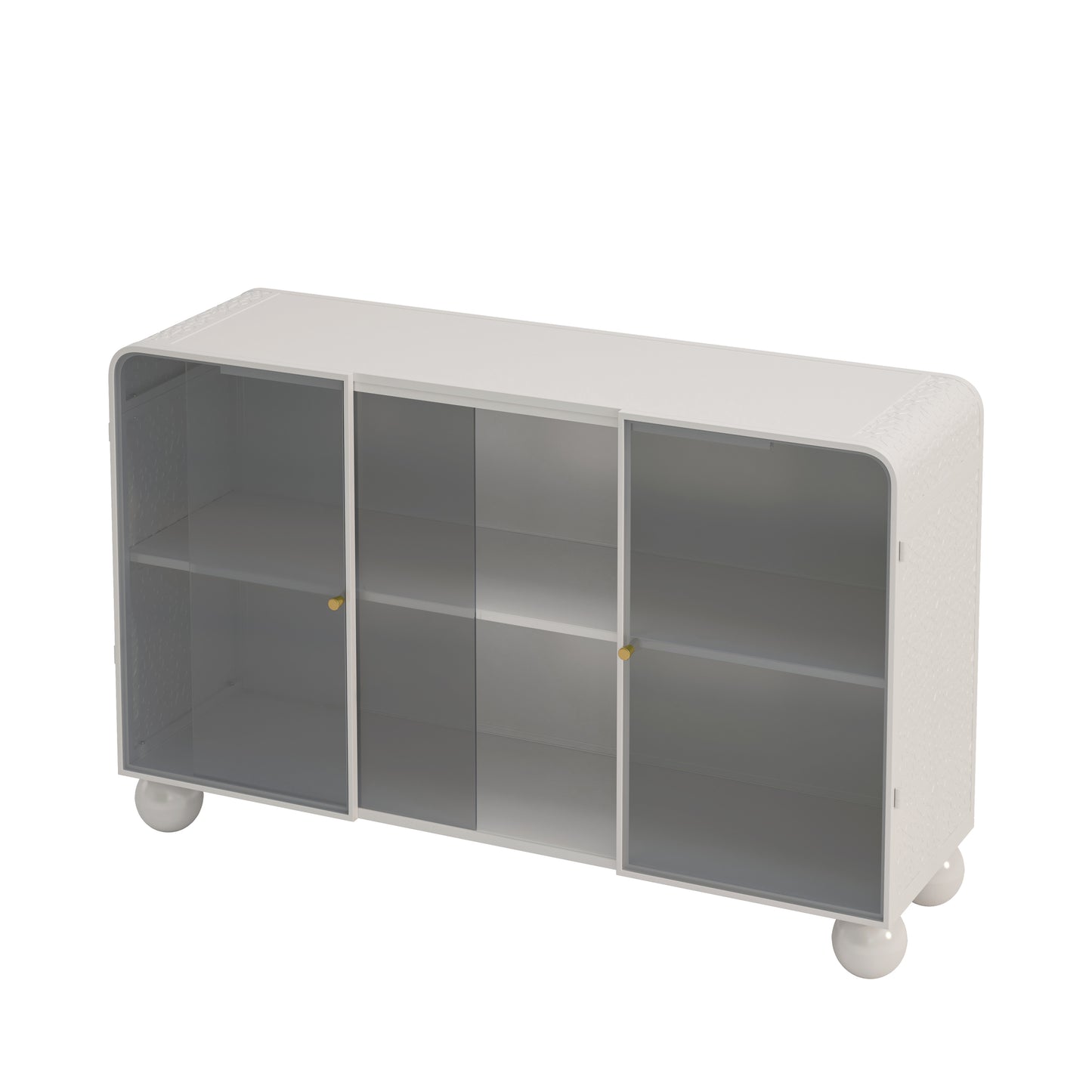 Kacey Glass Storage Cabinet