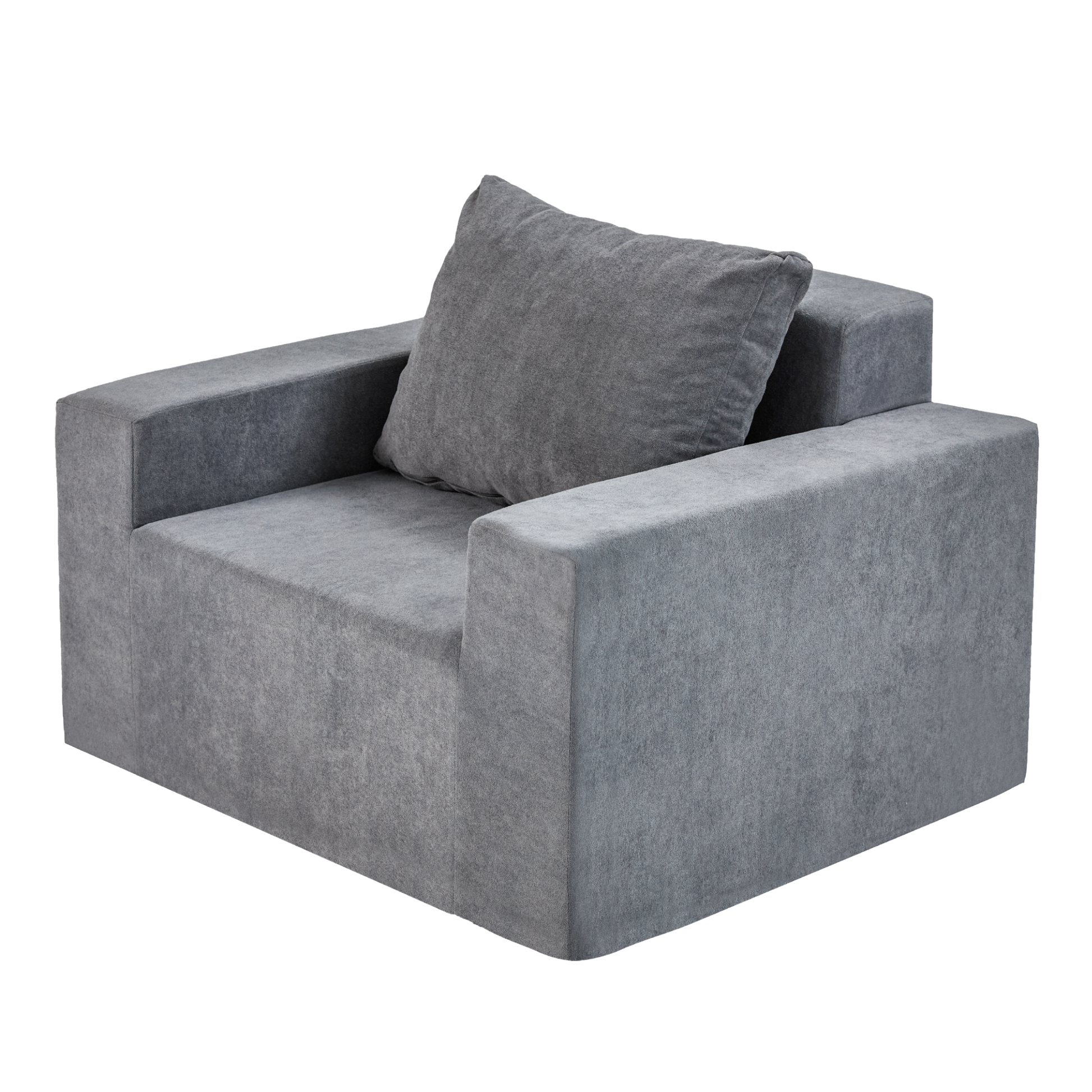 Sofa in a box Foam Sofa Couch with Pillow, Bean Bag Chairs for Adults Stuffed High-Density Foam, Large Bean Bag Sofa for Living room Bedroom Gaming Room