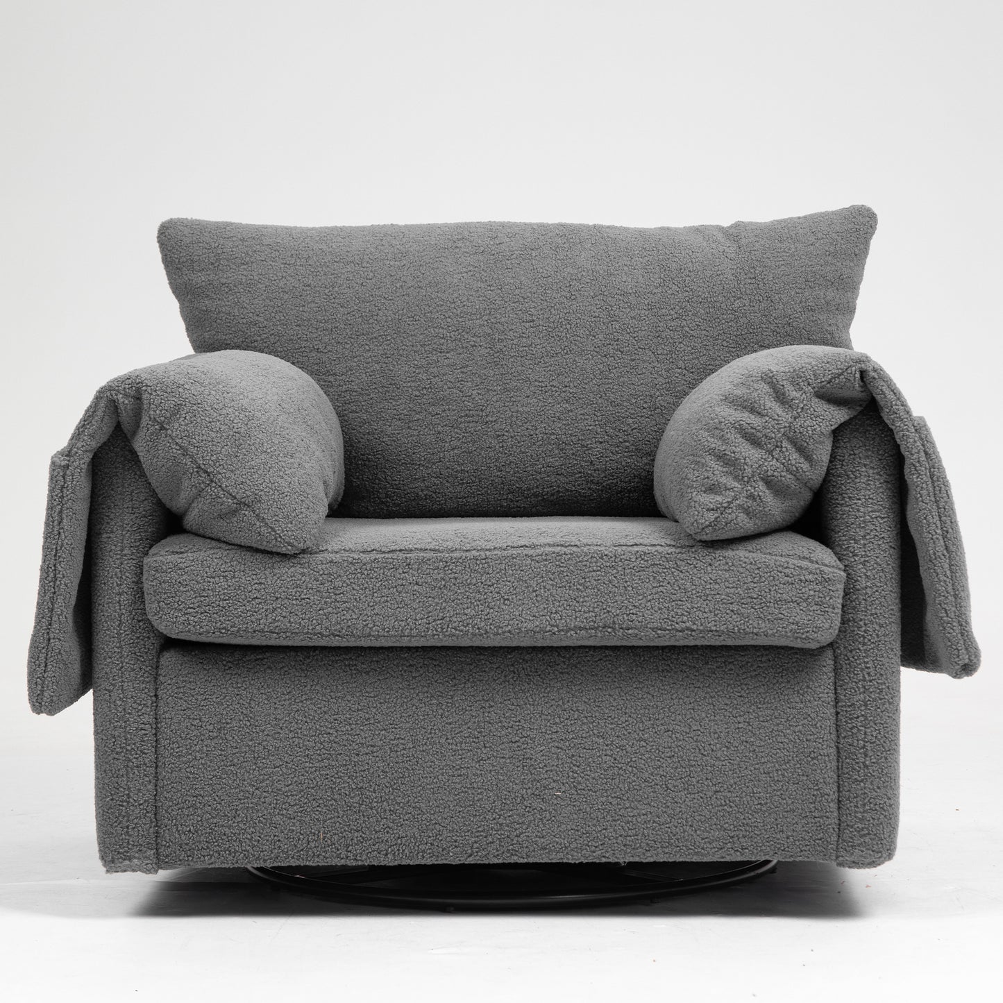 Oversized Swivel Armchair - Modern Swivel Accent Chair & Single Sofa Lounge,Comfortable Seating for Living Room & Bedroom