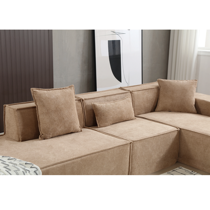 Modular Cloud Sofa Sectional, Free Combination, L-shaped