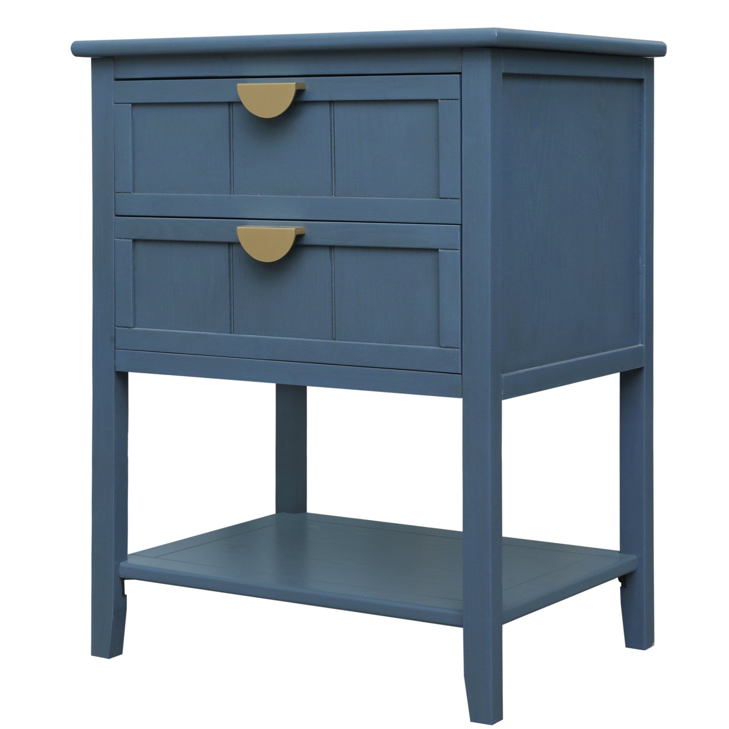 2 Drawer Side table,American style, End table,Suitable for bedroom, living room, study