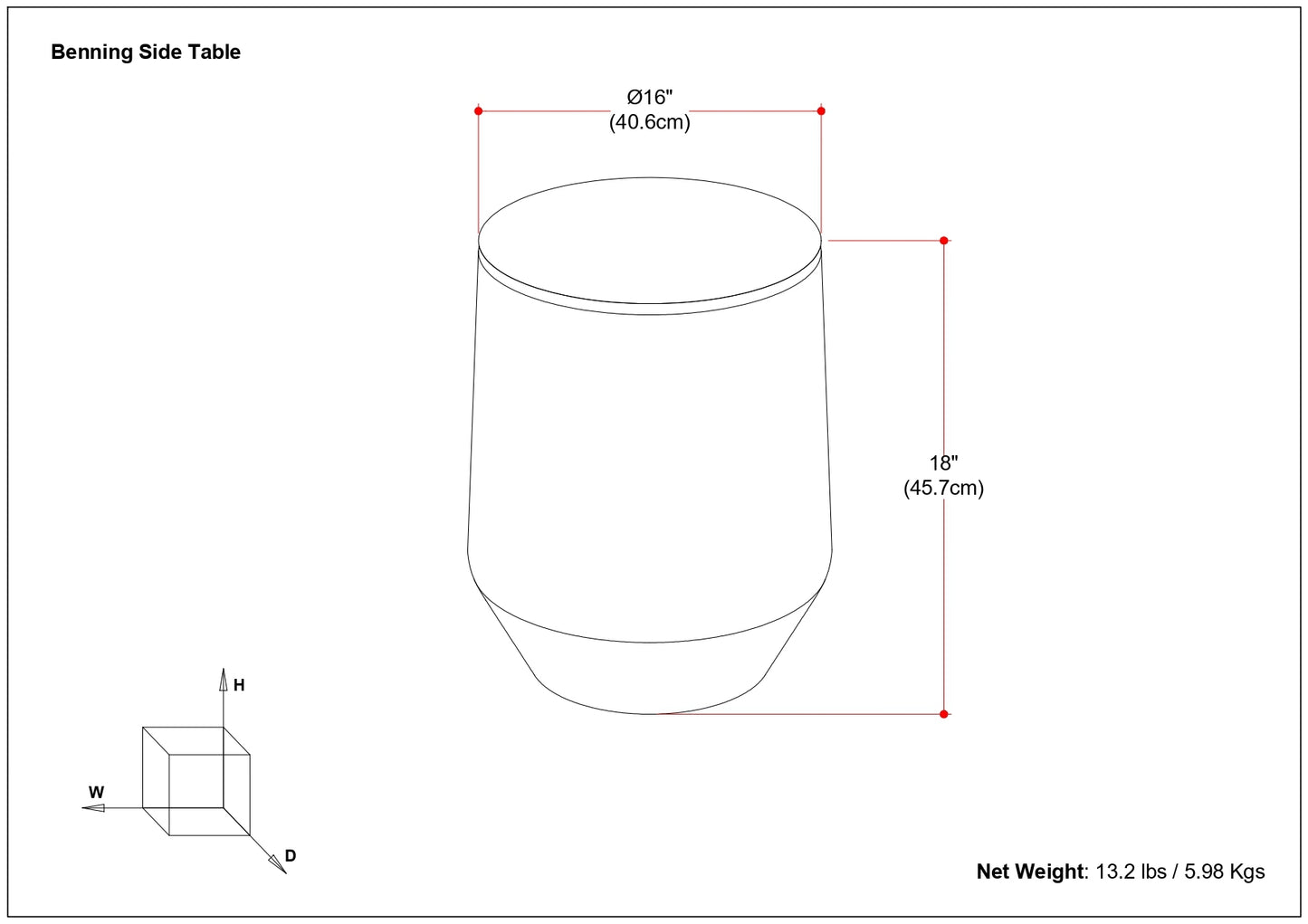 Benning Side Table