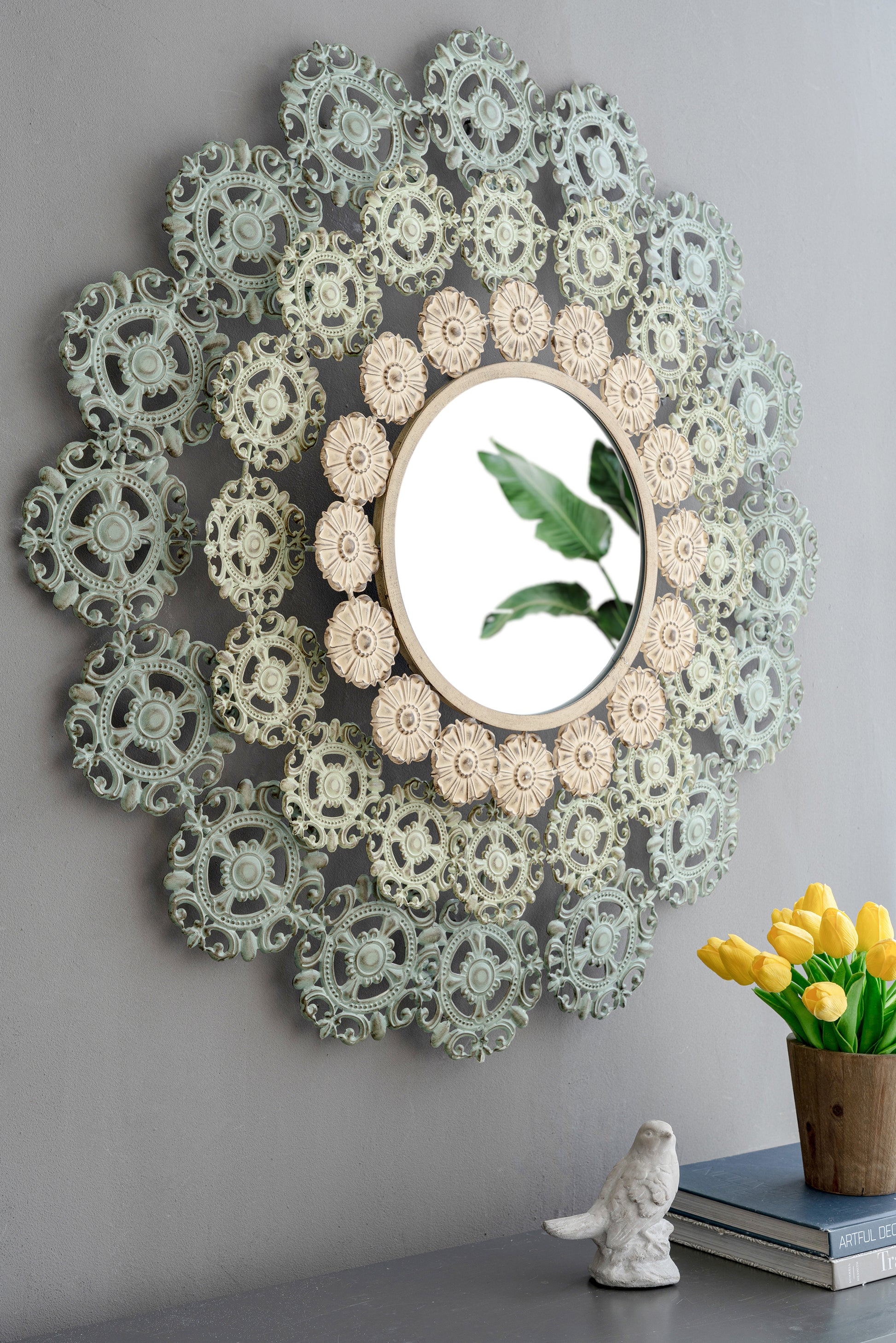 D38x3.5" Mcguire Medallion Mirror