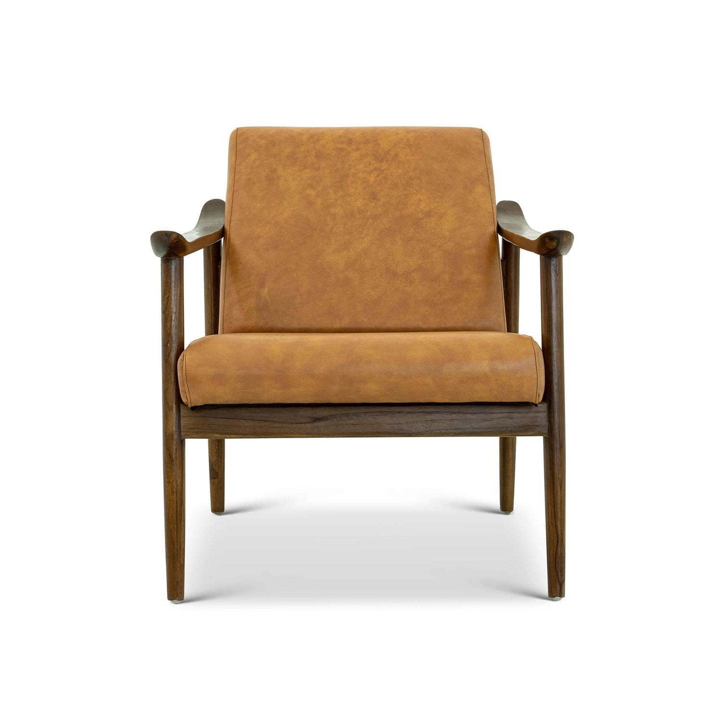 Brandon Tan Leather Lounge Chair