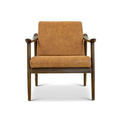 Brandon Tan Leather Lounge Chair