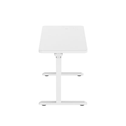 Glass tabletop standing desk
White