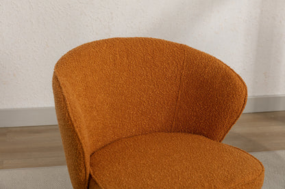 Retro Minimalist Modern Boucle Fabric Dining Chairs