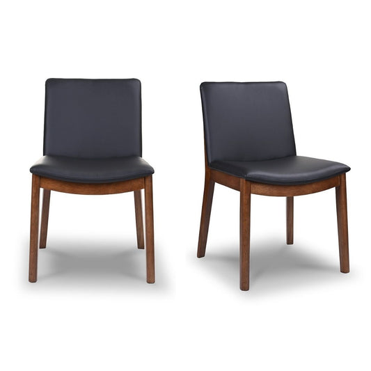 Laura Mid-Century Modern Solid Wood Dining Chair (Set of 2)