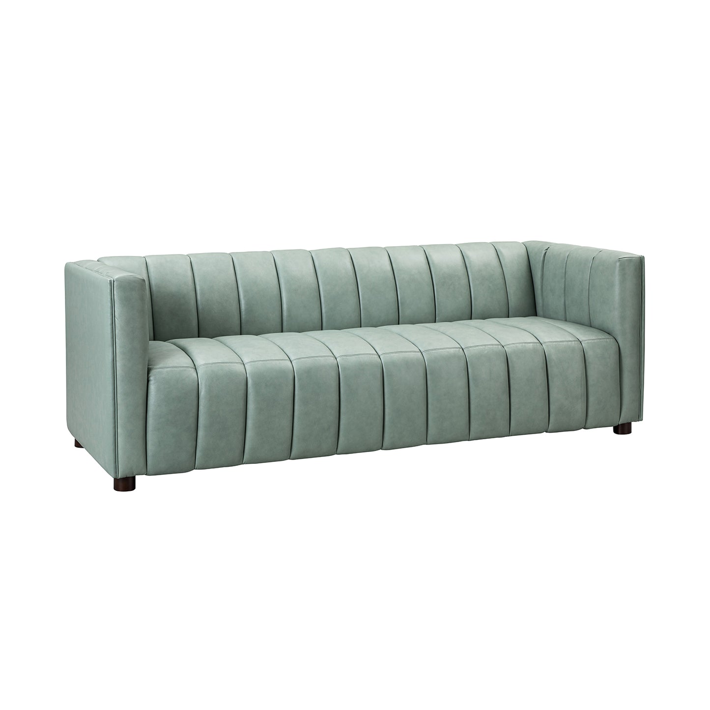 Ulysses 83" Genuine Leather Sofa-SAGE-A+B