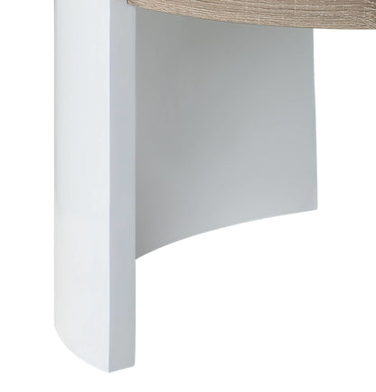 Zoma Oak & White High Gloss Finish Coffee Table