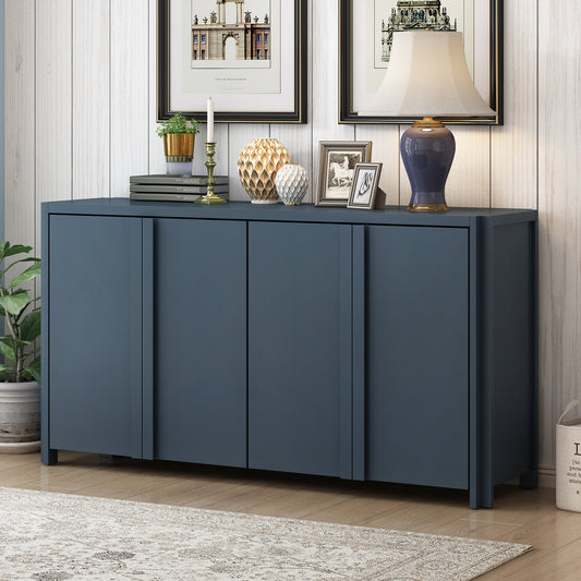 U_Style Designed Storage Cabinet Sideboard with 4 Doors , Adjustable Shelves, Suitable for Living Rooms, Entrance and Study Rooms.