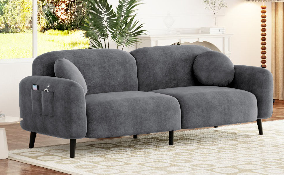 U_Style  83.9''Upholstered Sofa for Living Room, Bedroom, and Apartments